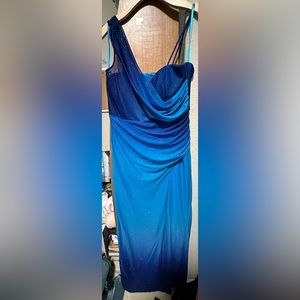 NWT Forgiveness Women’s Size 12 Blue Sparkle Ombré Dress